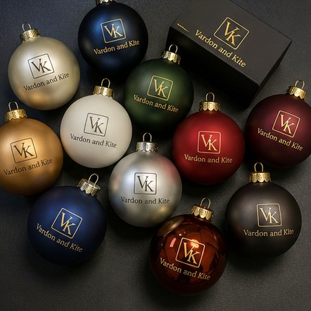 Branded christmas ornaments with logo