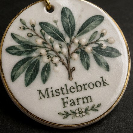 Christmas ornaments with logo printing