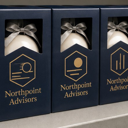 Customized christmas ornaments for realtors, trades and local services